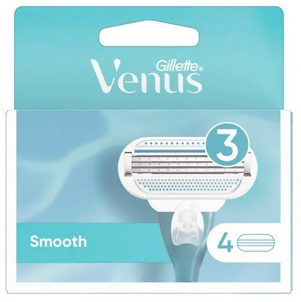 Gillette - Venus Smooth Partaterät - 4-pakkaus