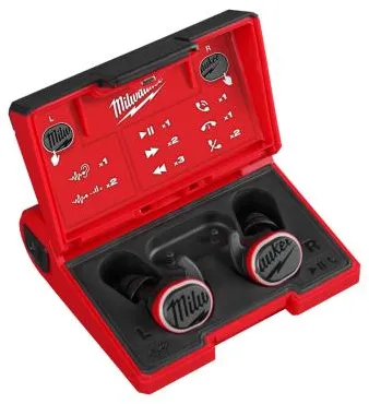 Milwaukee-kuulosuojaimet Bluetoothilla L4 RLEPB-301 - ladattava