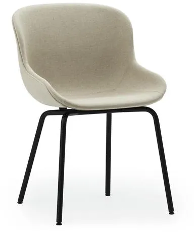 Normann Copenhagen Hyg ruokapöydän tuoli verhoiltu musta teräs/Main Line Flax MLF20