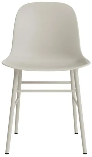 Normann Copenhagen Form Ruokapöydän tuoli vaaleanharmaa/teräs